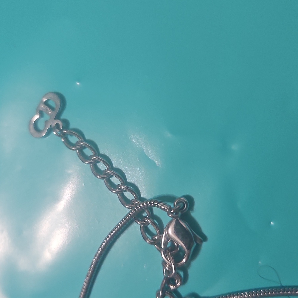 Dior Silver Necklace with CD Pendant - Picture 4 of 8